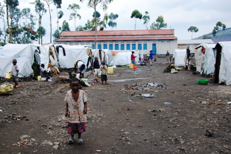 A displacement camp in Goma.