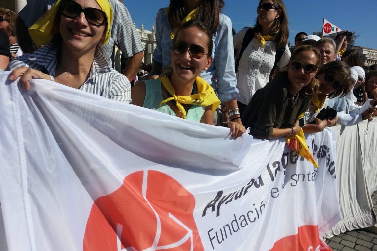 ACN pilgrims at a General Audience with Pope Francis in 2013.