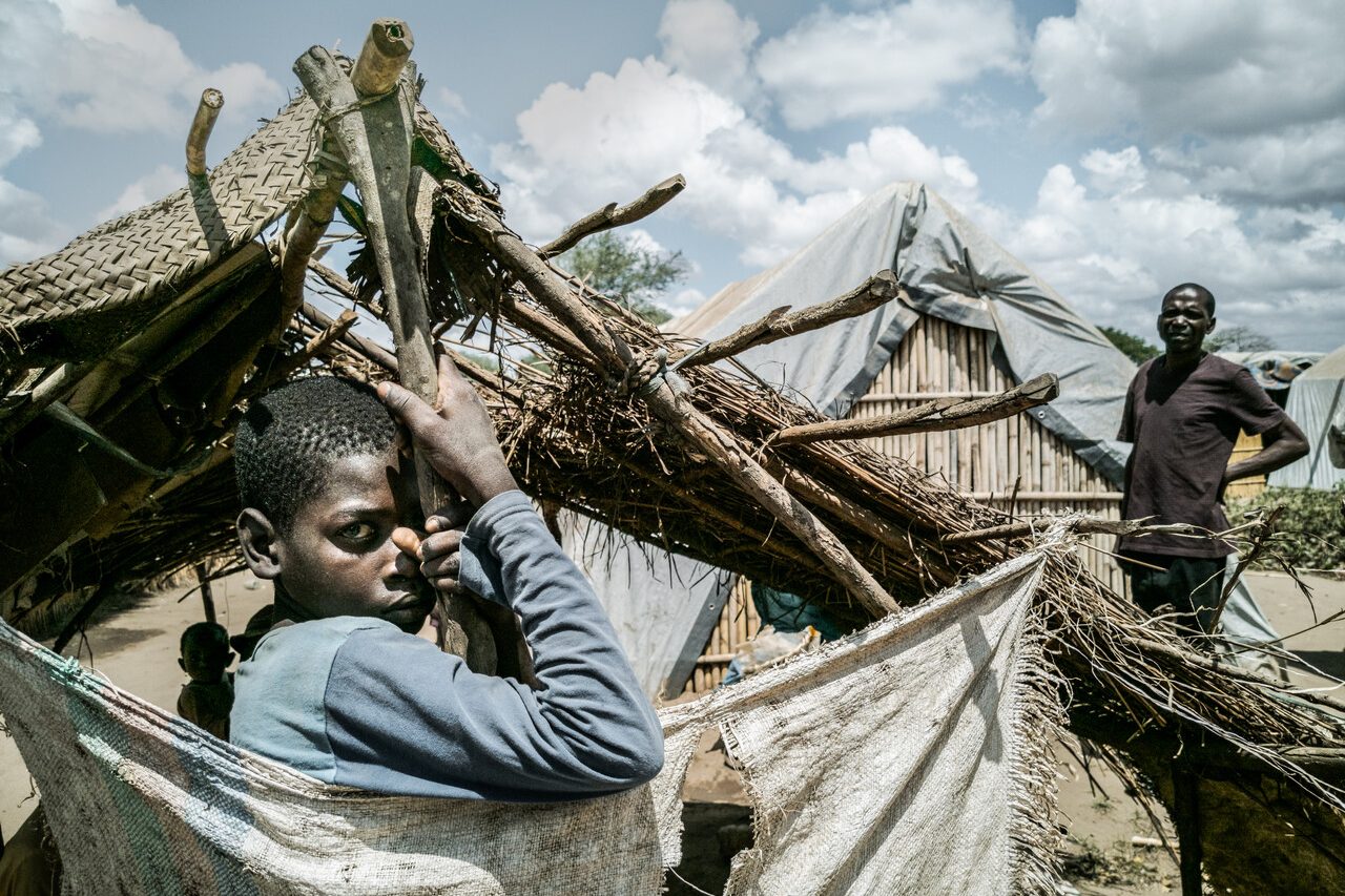 IDP camp in Metuge District, Cabo Delgado Province.