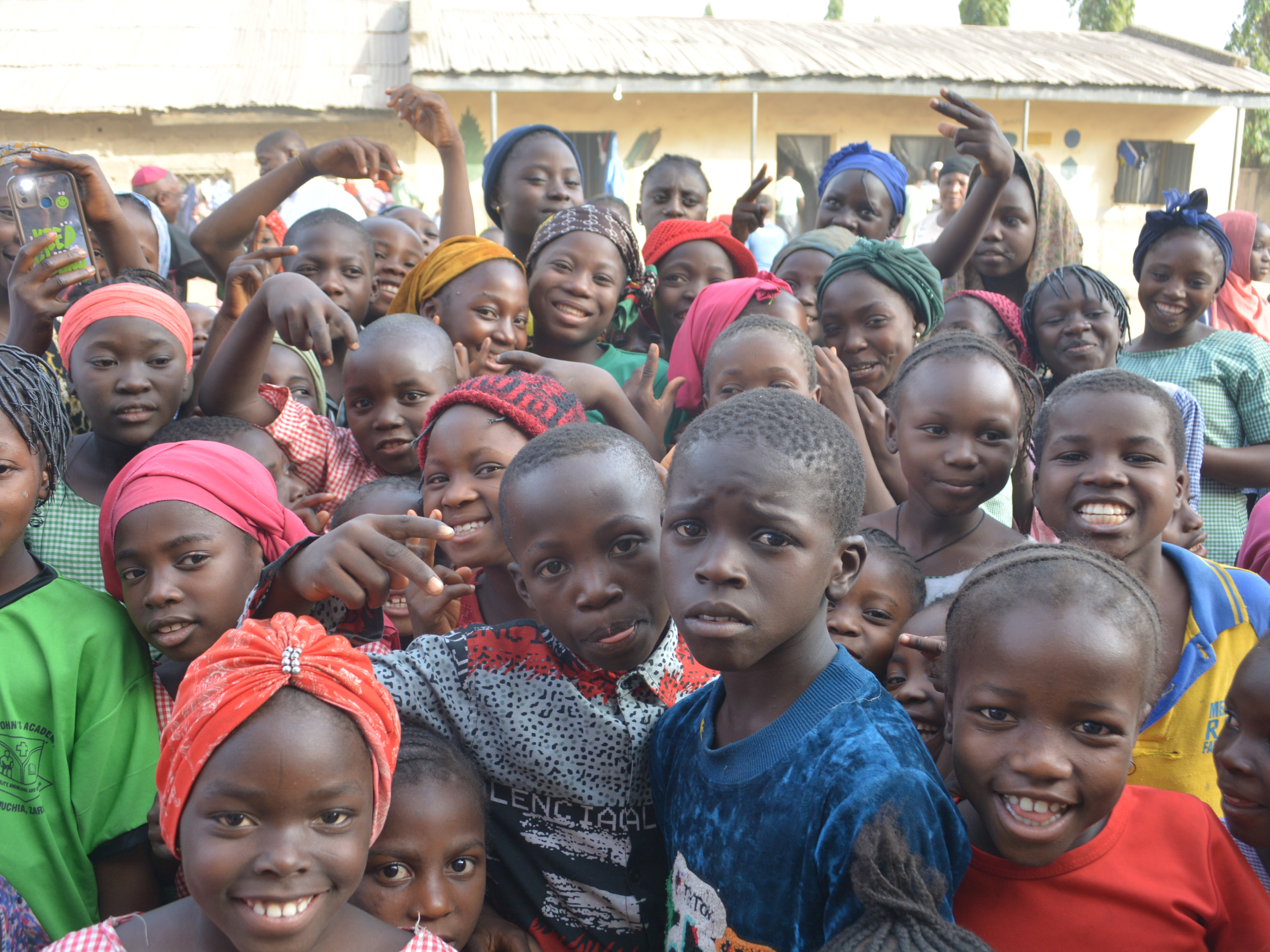 Boarding a flight in Nigeria