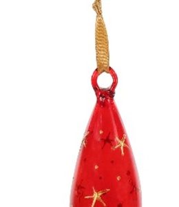 Red Glass Tear Decorations