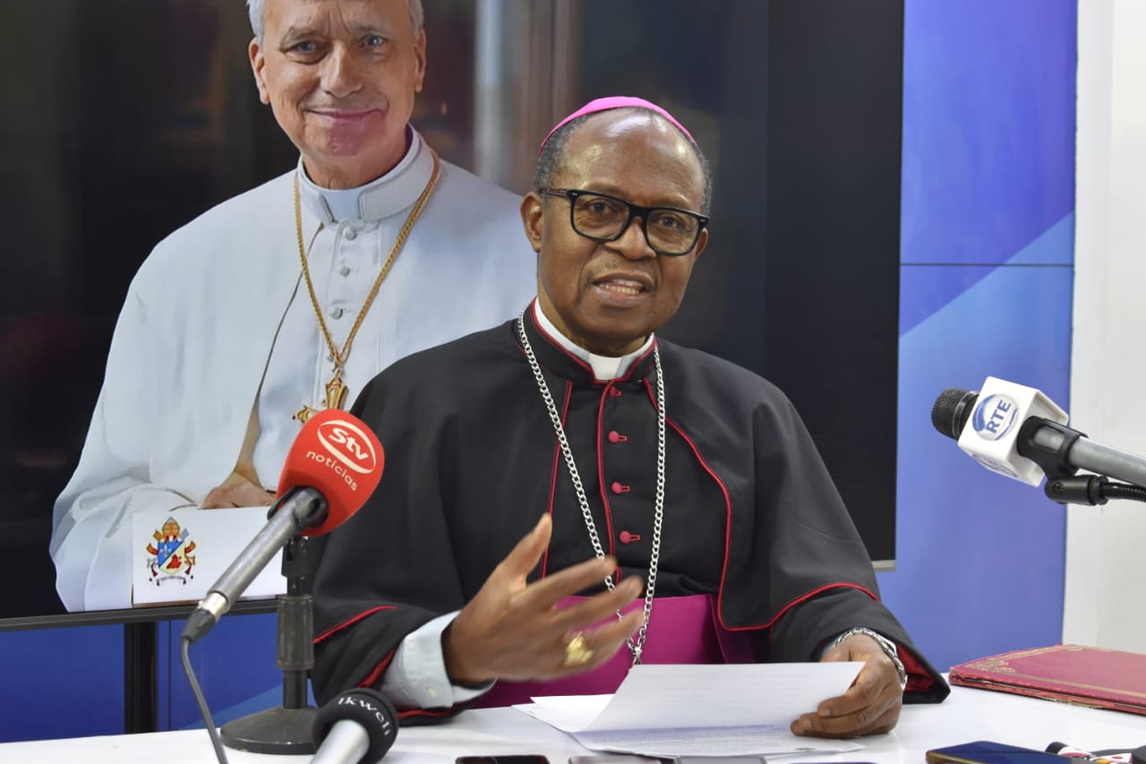 Archbishop Inácio Saure of Nampula at Wednesday’s press conference.