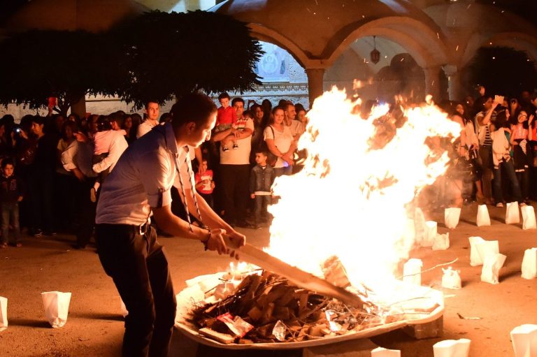 Celebrations of the Feast of the Exaltation of the Holy Cross at the Church of Our Lady, Yabroud, Syria.